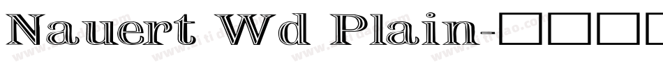 Nauert Wd Plain字体转换